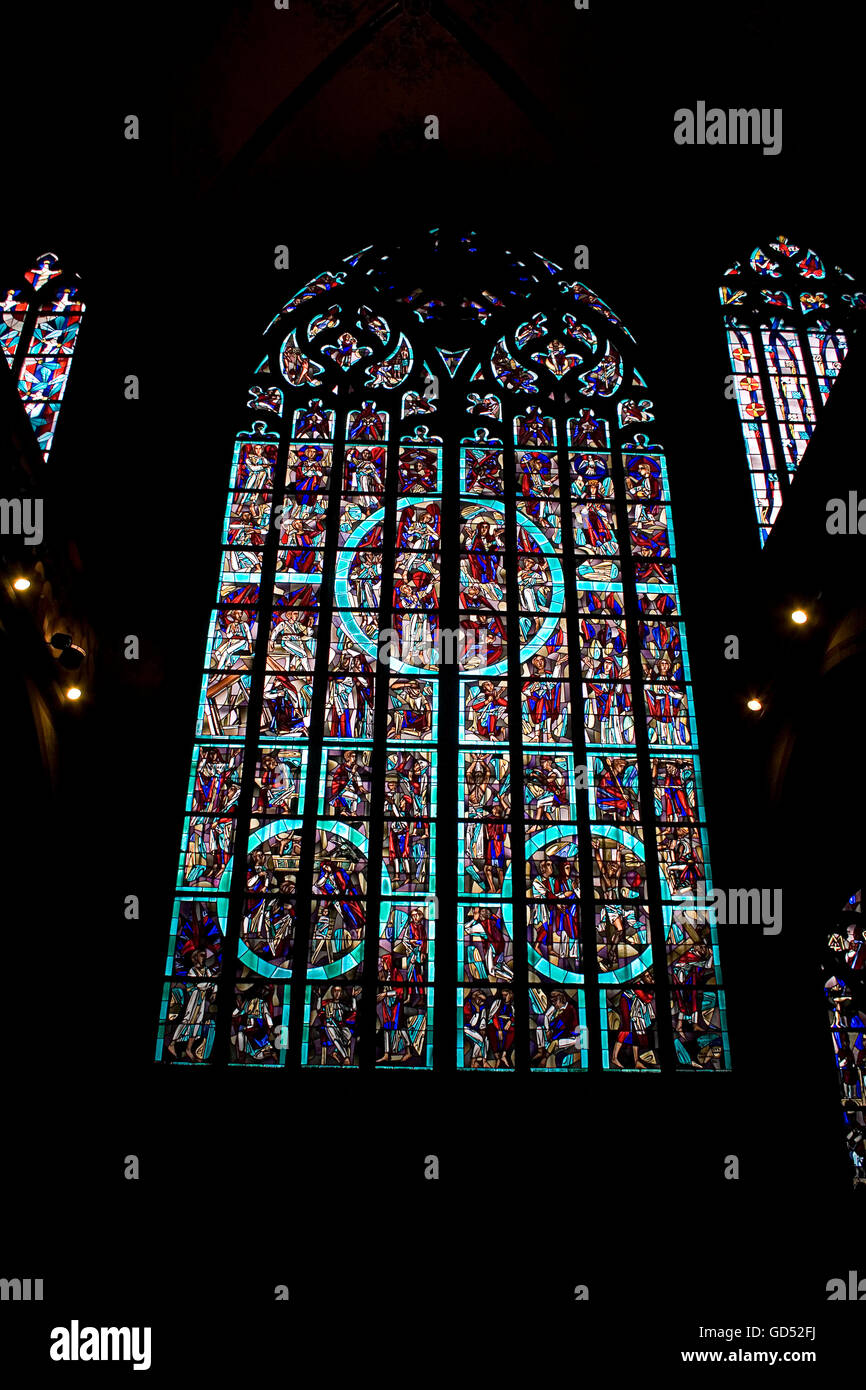 Aus Buntglas Stockfoto