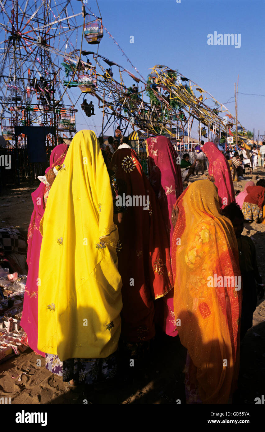 Frauen auf einer Messe Stockfoto