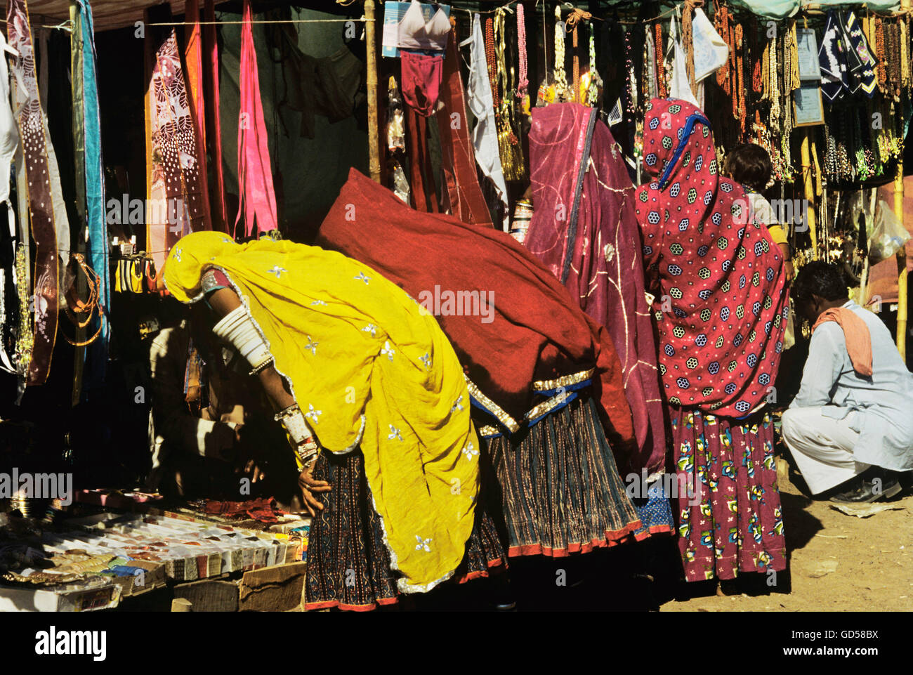 Markt in Pushkar Fair Stockfoto
