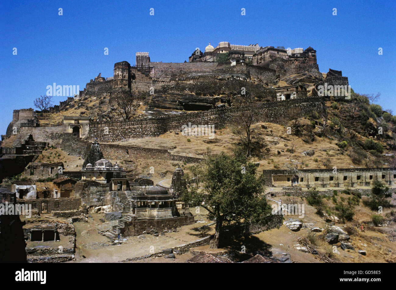 Kumbhalgarh Fort Stockfoto