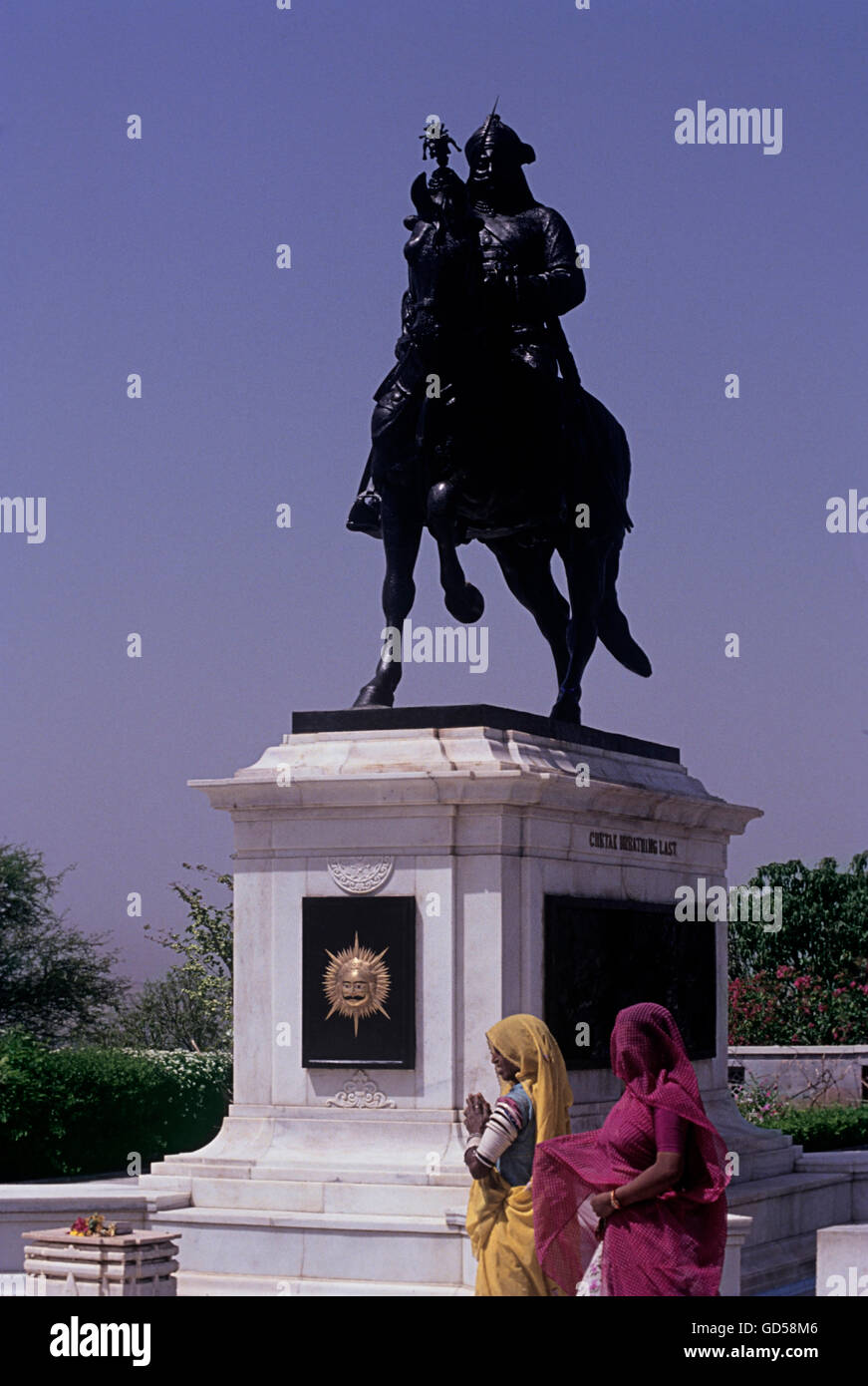 Maharana Pratap Statue Stockfoto