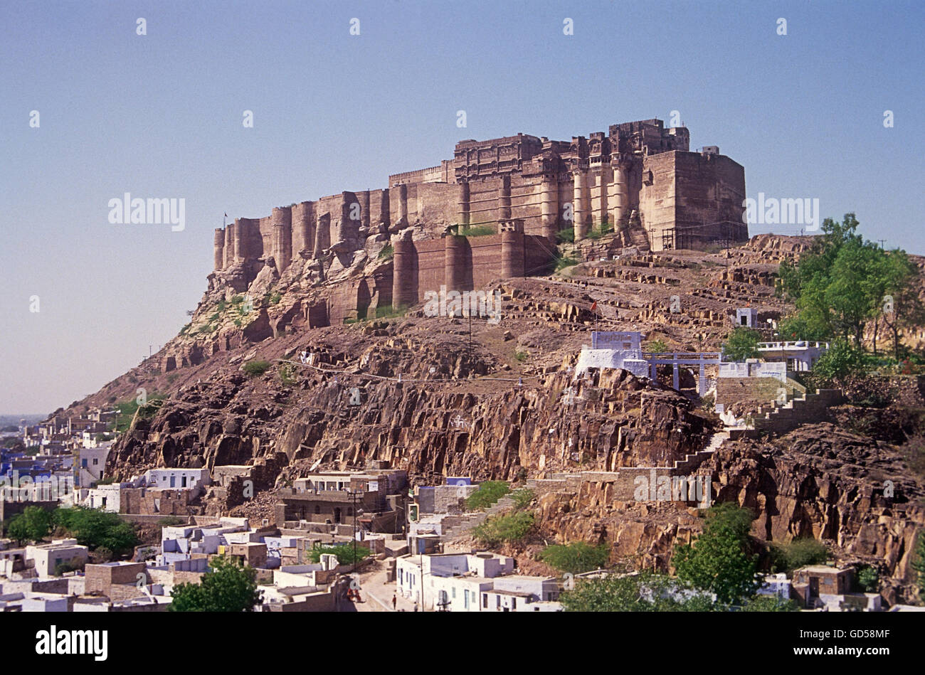 Mehrangarh Fort Stockfoto