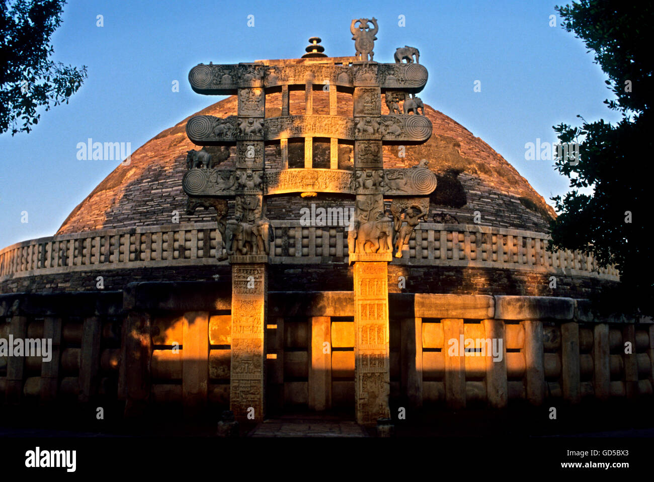 Die große Stupa Stockfoto