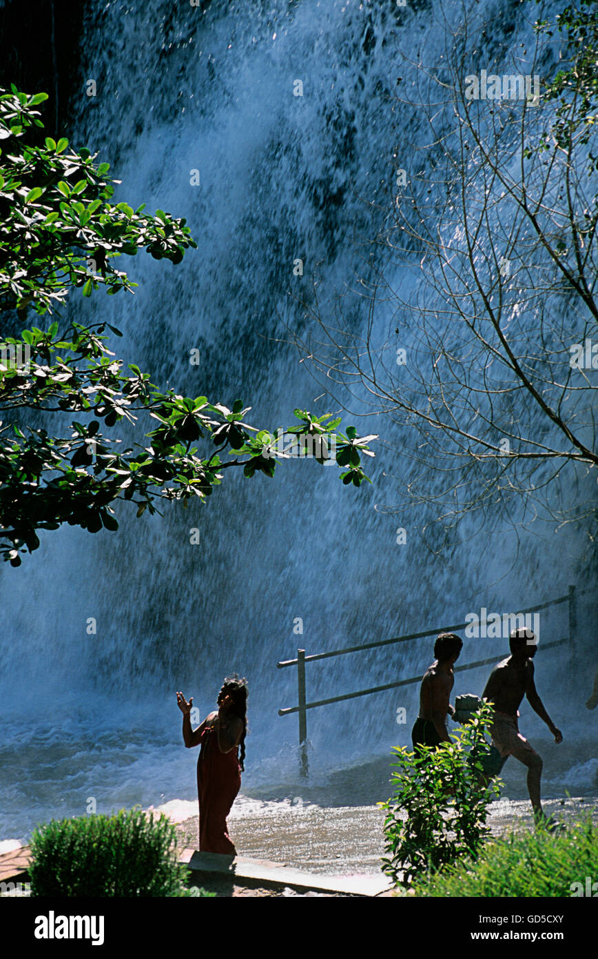 Thipparappu Wasserfälle Stockfoto