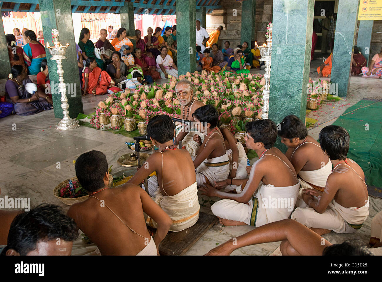 Ganesh Festival in Pillayarpatti Stockfoto