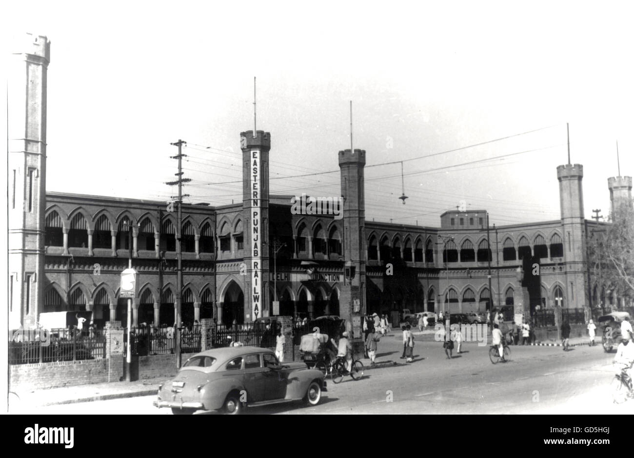 Alten Bahnhof in Delhi Stockfoto