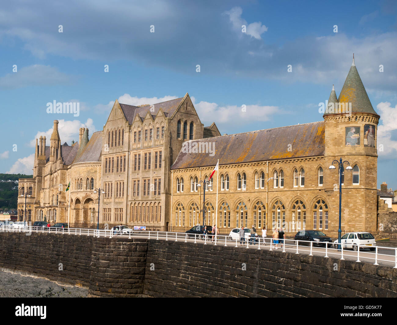 Der Old College University in Aberystwyth Ceredigion Wales UK Stockfoto