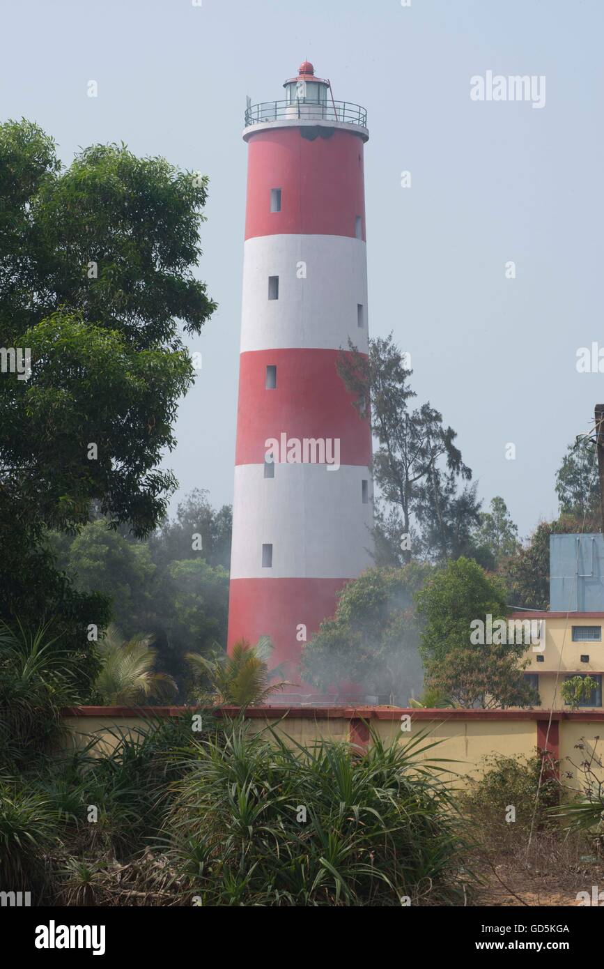 Leuchtturm, Chandrabhaga Strand, Konarak, Orissa, Indien, Asien Stockfoto