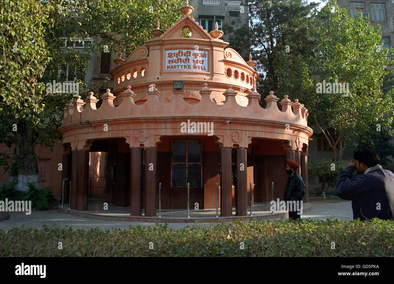 Der Brunnen am Jallianwalla bagh Stockfoto