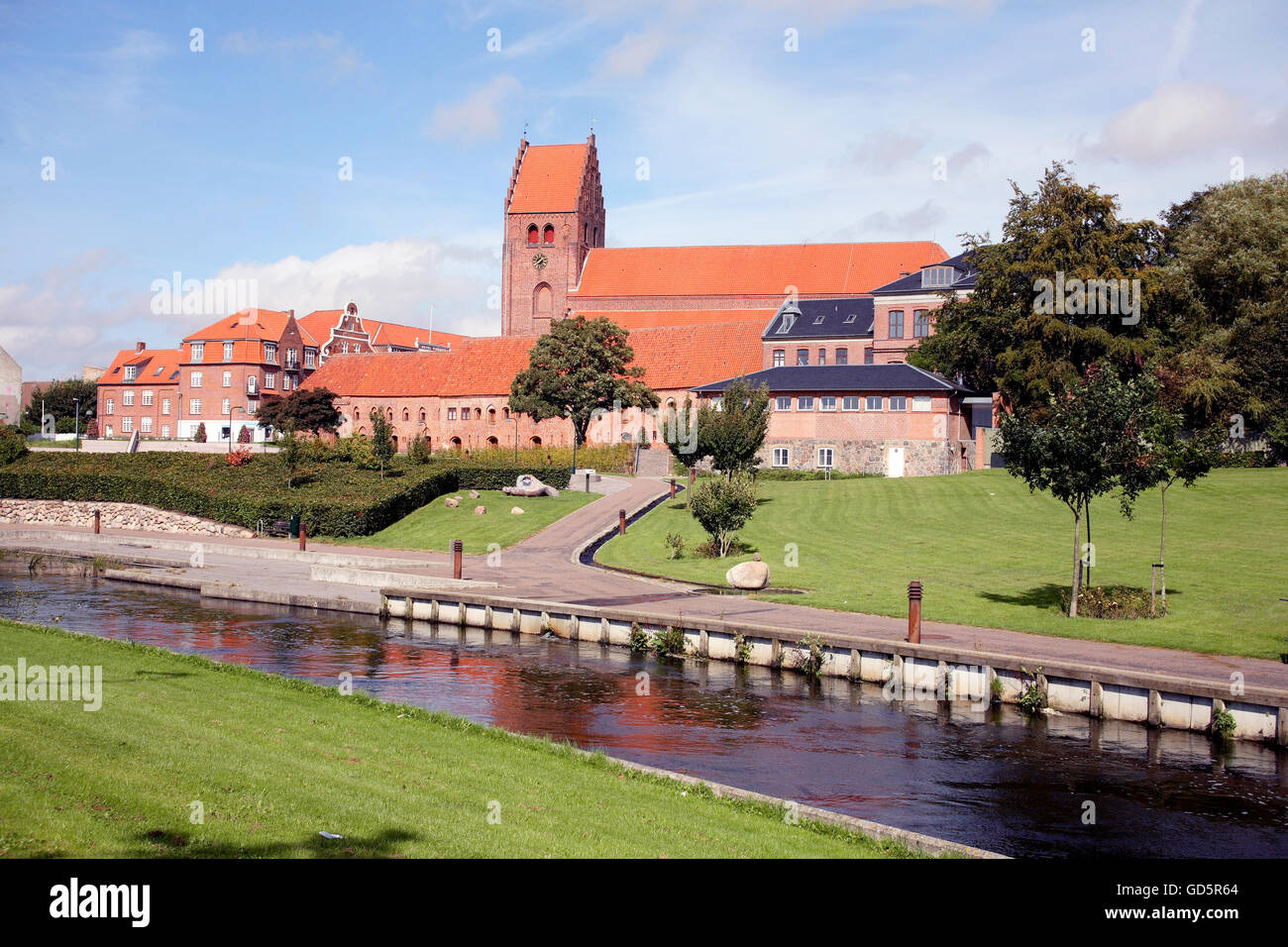Sankt Peders Kirche und Teile der Altstadt Stockfoto