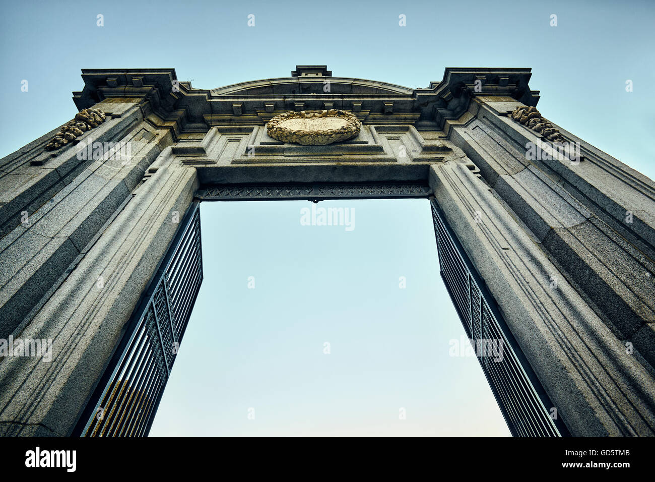 Felipe IV Eintritt in Buen Retiro Park. Madrid. Spanien. Stockfoto