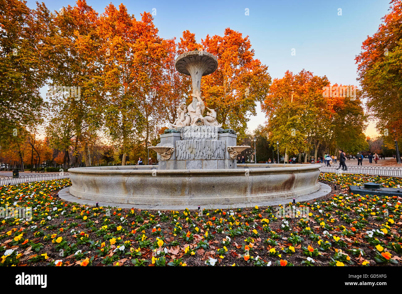 The Buen Retiro Park. Madrid. Spain Stockfoto