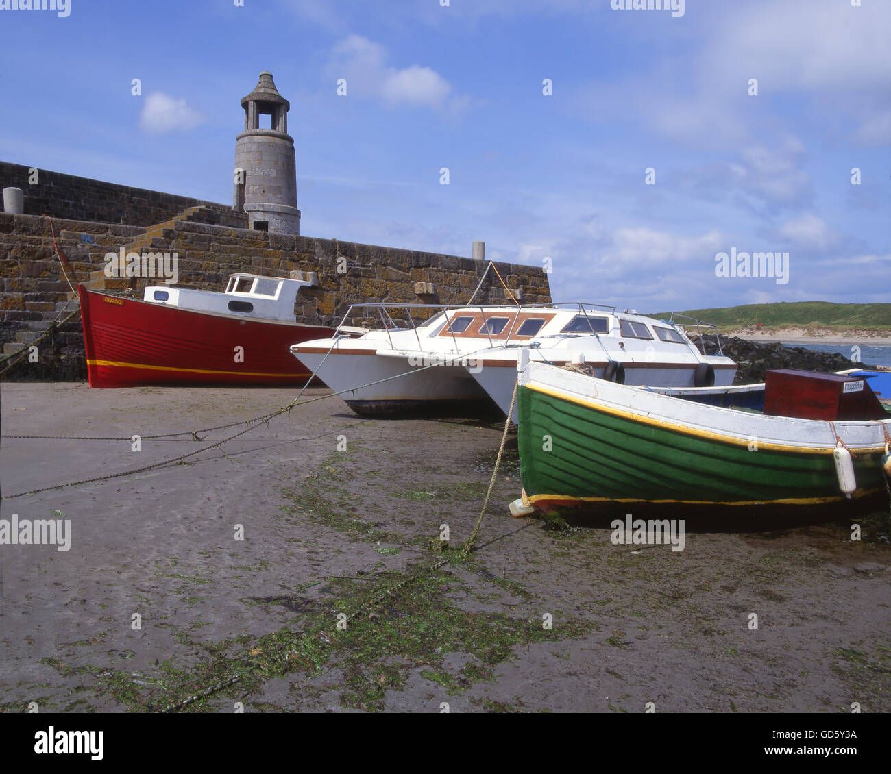 Port-Logan-Pier, Dumfries & Galloway, S/W-Schottland Stockfoto