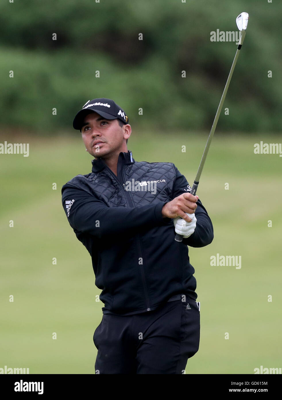 Australiens Jason Day während des Trainingstages im Royal Troon Golf Club, South Ayrshire. DRÜCKEN SIE VERBANDSFOTO. Bilddatum: Dienstag, 12. Juli 2016. Siehe PA Geschichte GOLF Open. Bildnachweis sollte lauten: Peter Byrne/PA Wire. Stockfoto