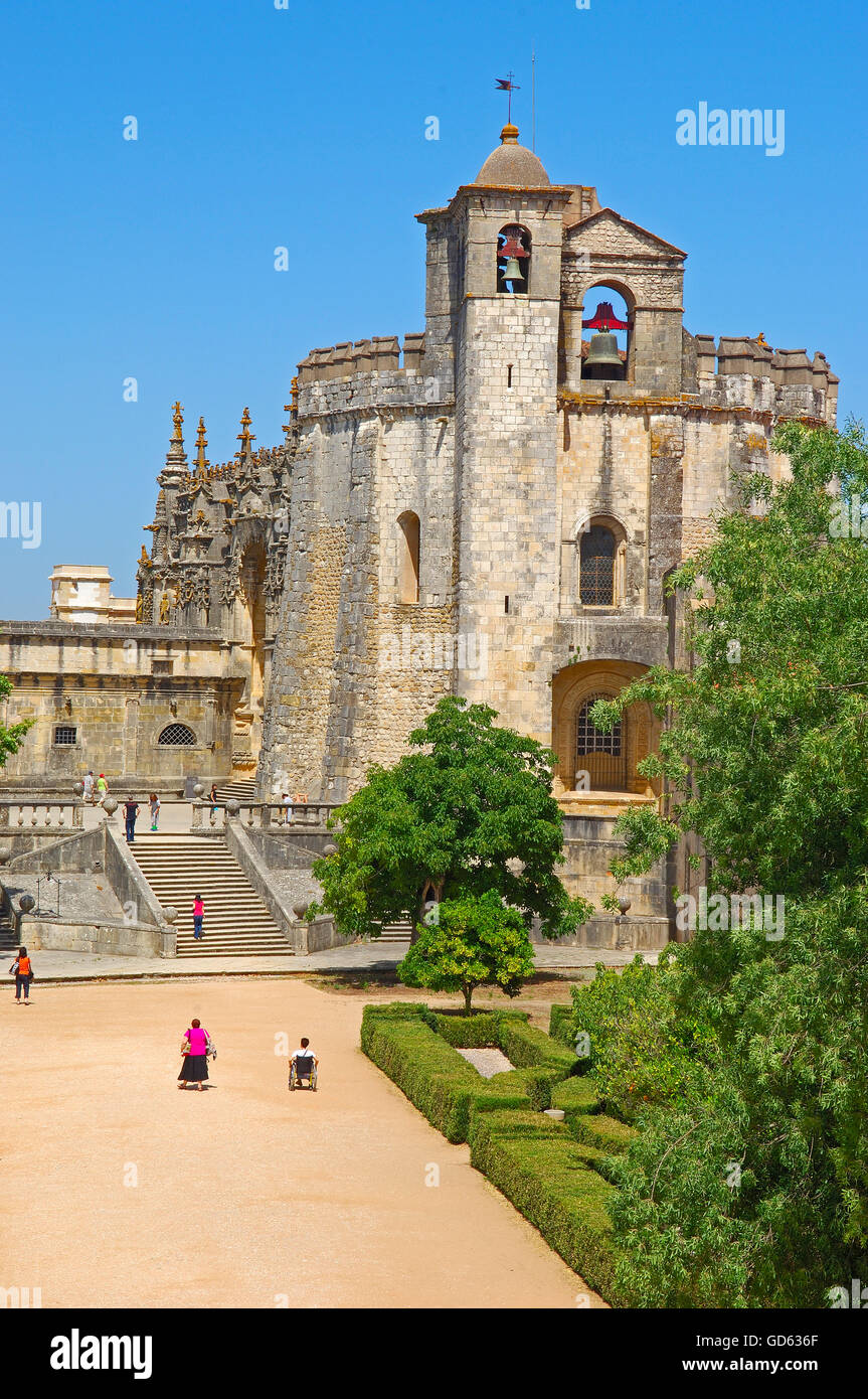 Tomar, Kloster des Ordens Christus, Santarem District, Ribatejo, Portugal Stockfoto