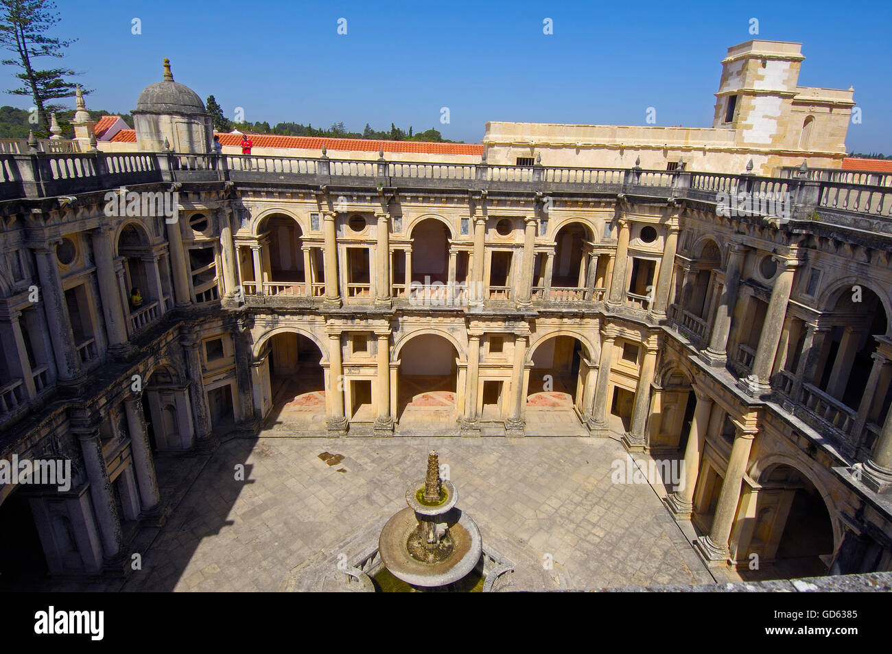 Tomar, Kloster des Ordens Christus, Santarem District, Ribatejo, Portugal Stockfoto