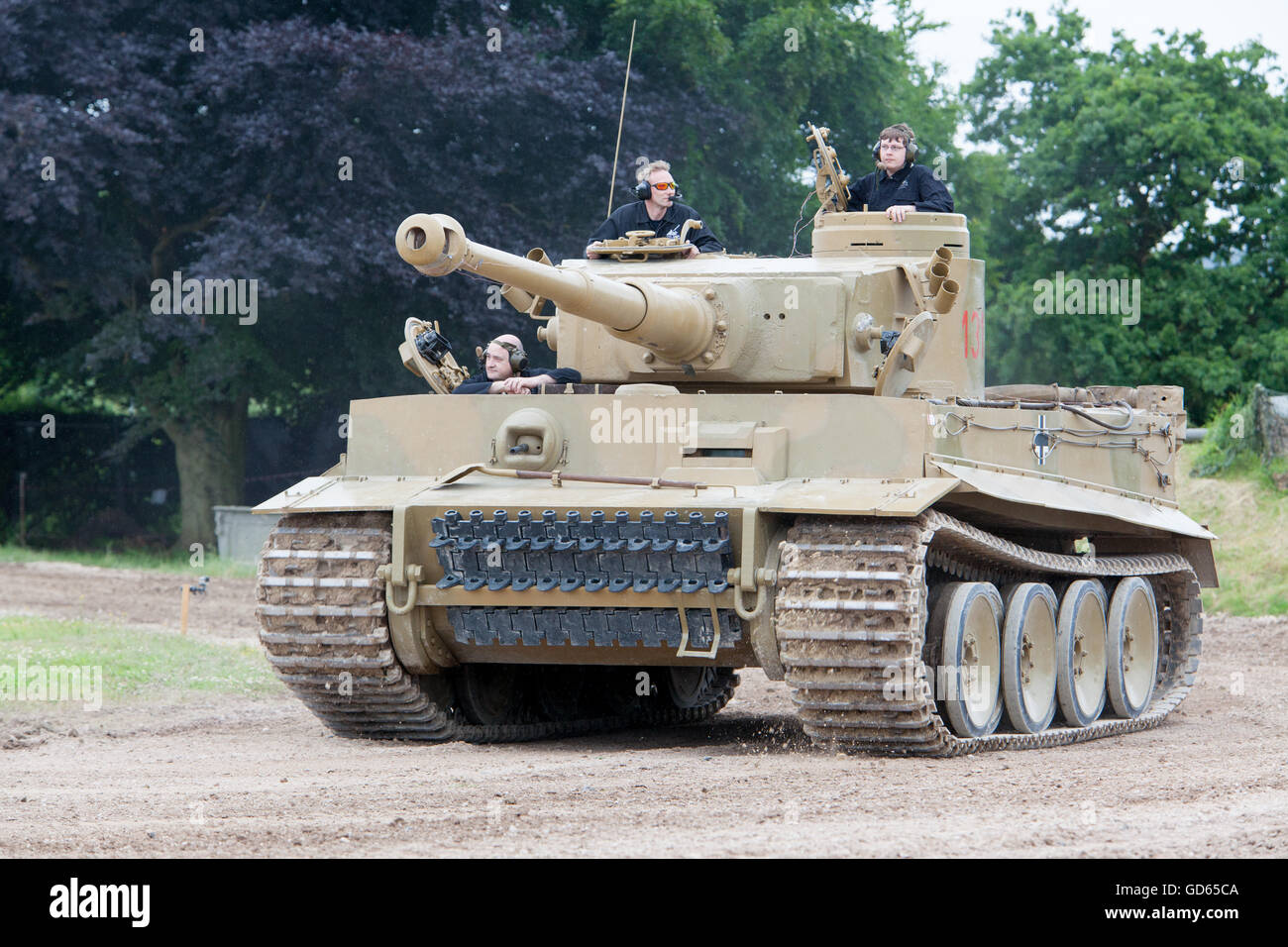 Tiger 1 Panzer 131 vom Tankfest 2016 Fury Film Stockfoto