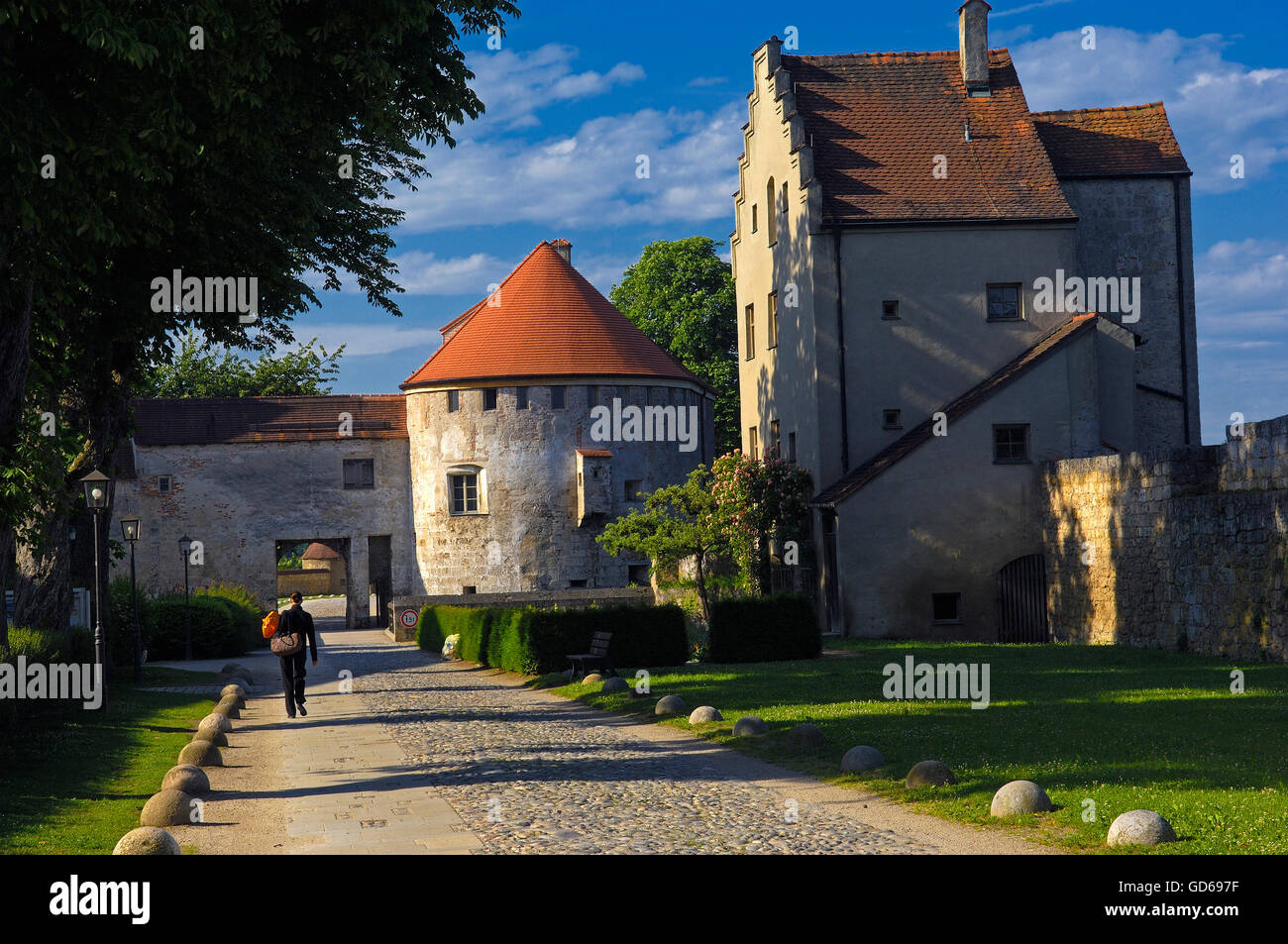 Burghausen, Burg, Altotting Bezirk, Upper Bavaria, Bavaria, Germany Stockfoto