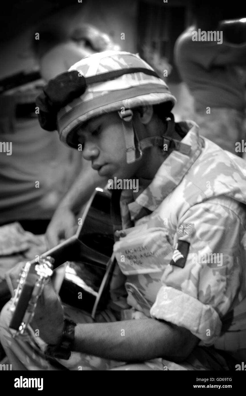 Foto von Jamie Callister britische Soldaten, Irak, August 2006 Stockfoto