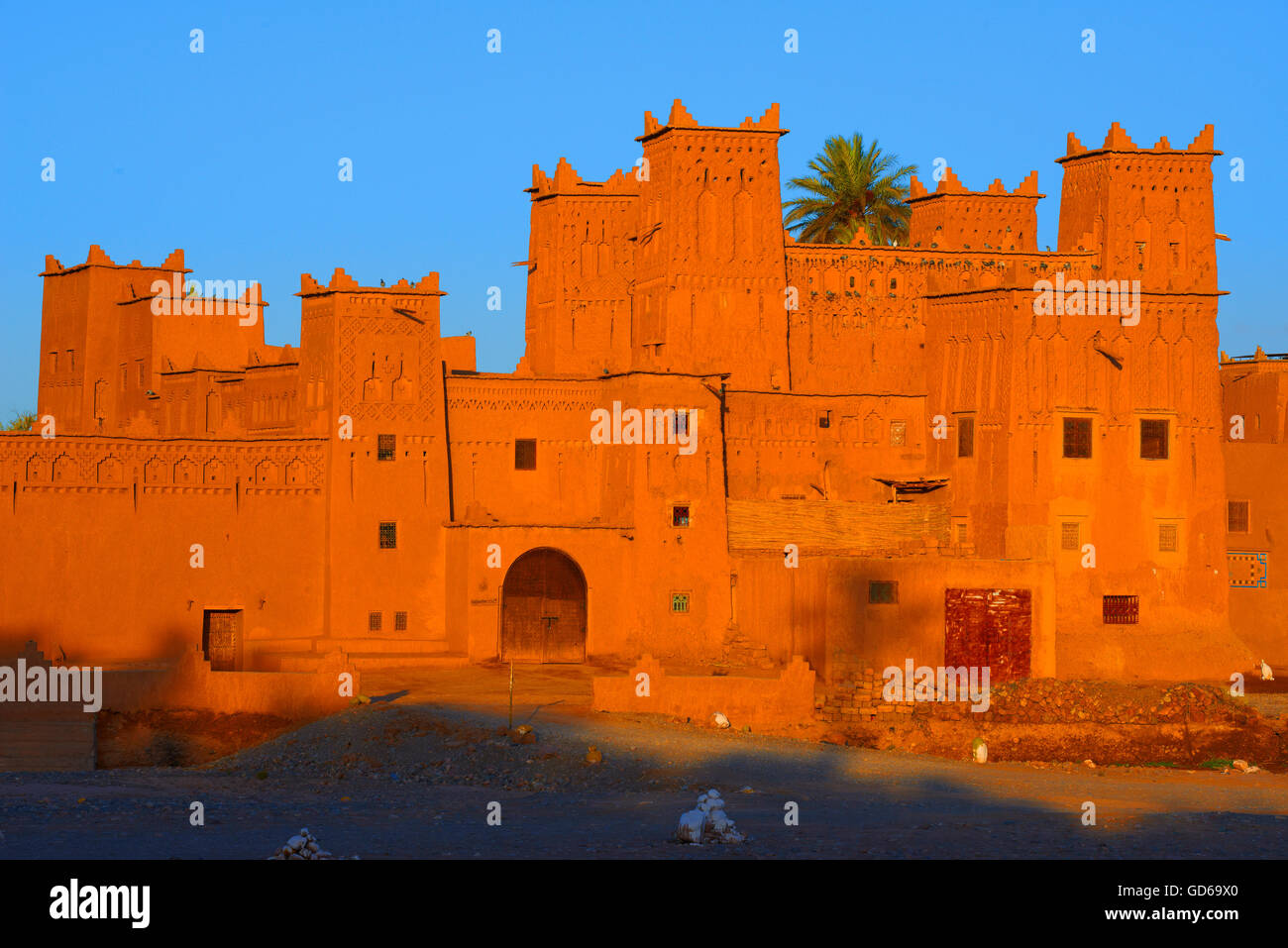 Amerhidil, Amridil, alte Kasbah, Skoura, Ouarzazate Region, Marokko, Afrika Stockfoto