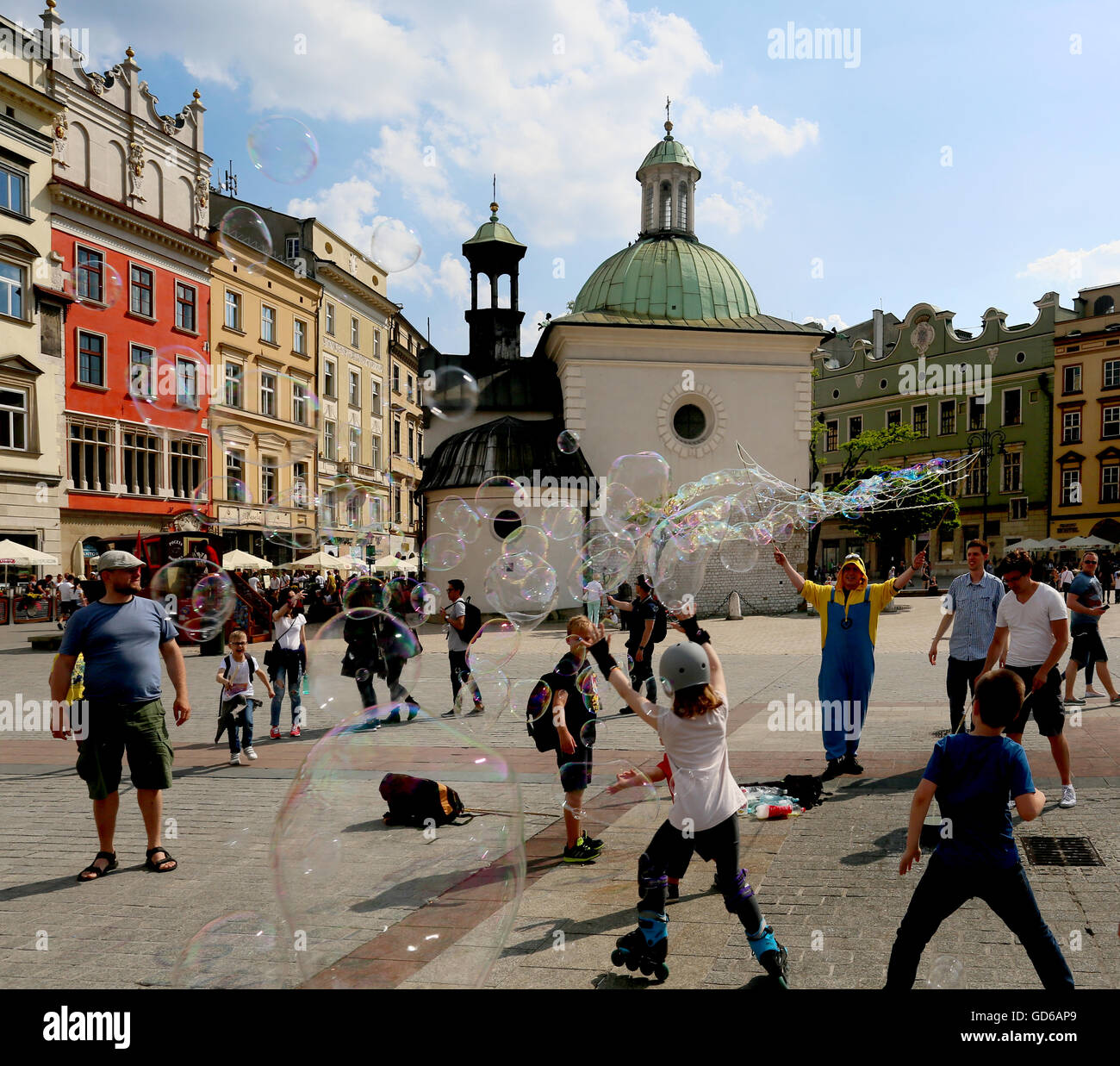 Rynek Glowny, Krakau, Polen Stockfoto