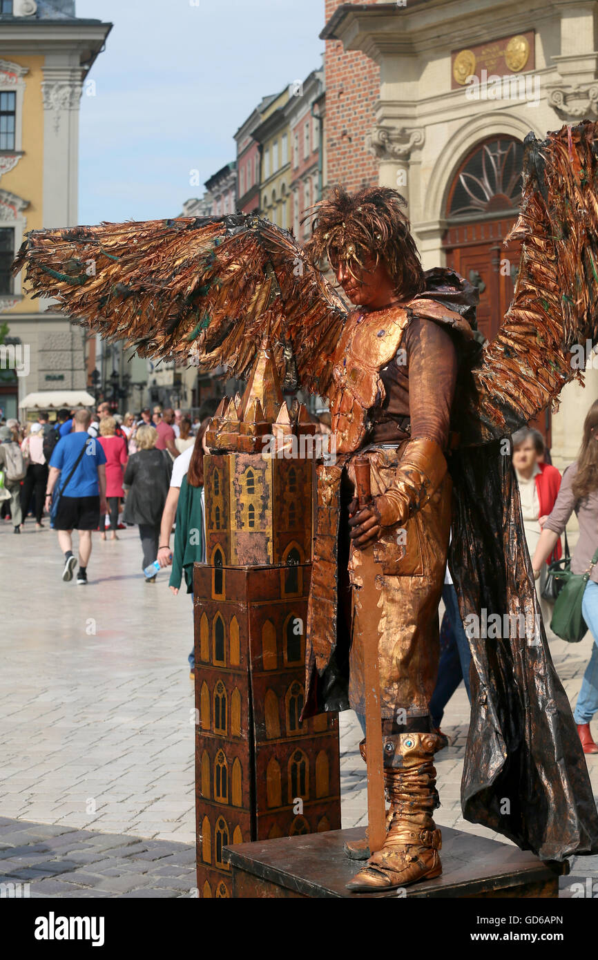 Rynek Glowny, Krakau, Polen Stockfoto