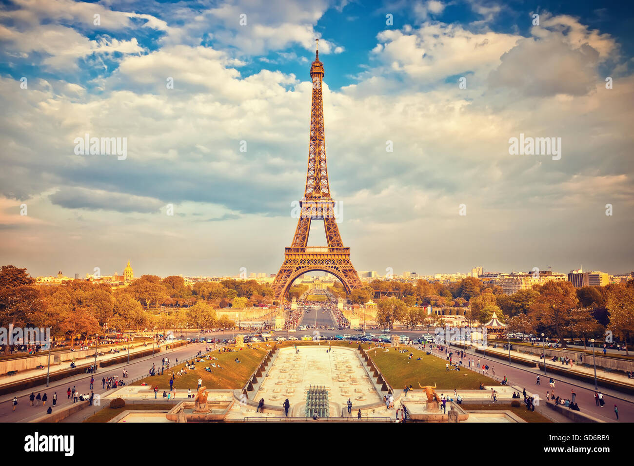 Eiffelturm in Paris. Stockfoto