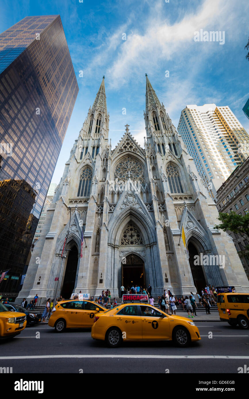 Die Kathedrale von St. Patrick in New York City Stockfoto