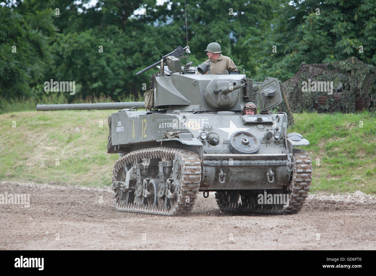 Stuart M5A1 leichte Panzer - Tankfest 2016 Stockfoto