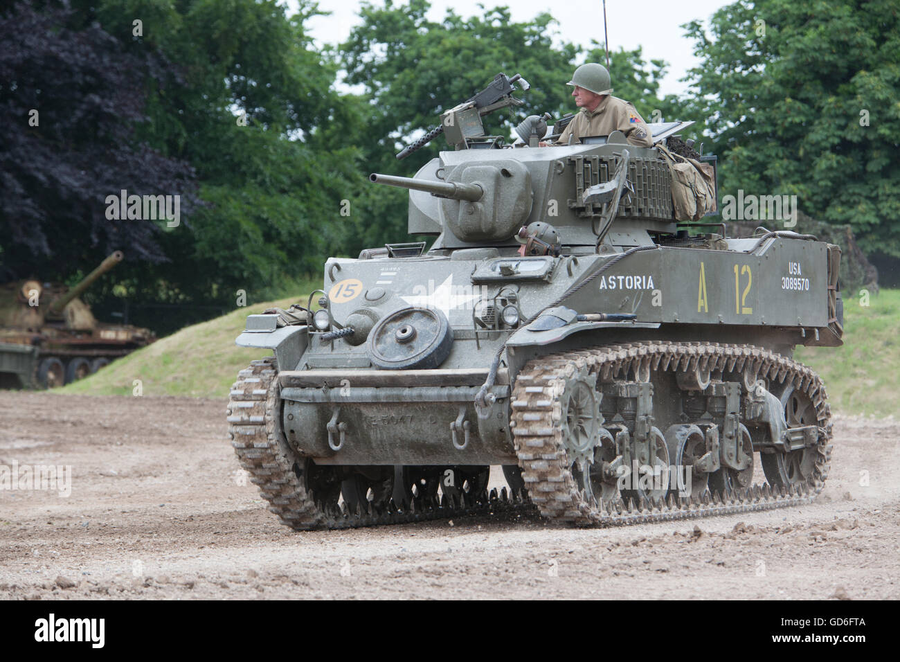 Stuart M5A1 leichte Panzer - Tankfest 2016 Stockfoto