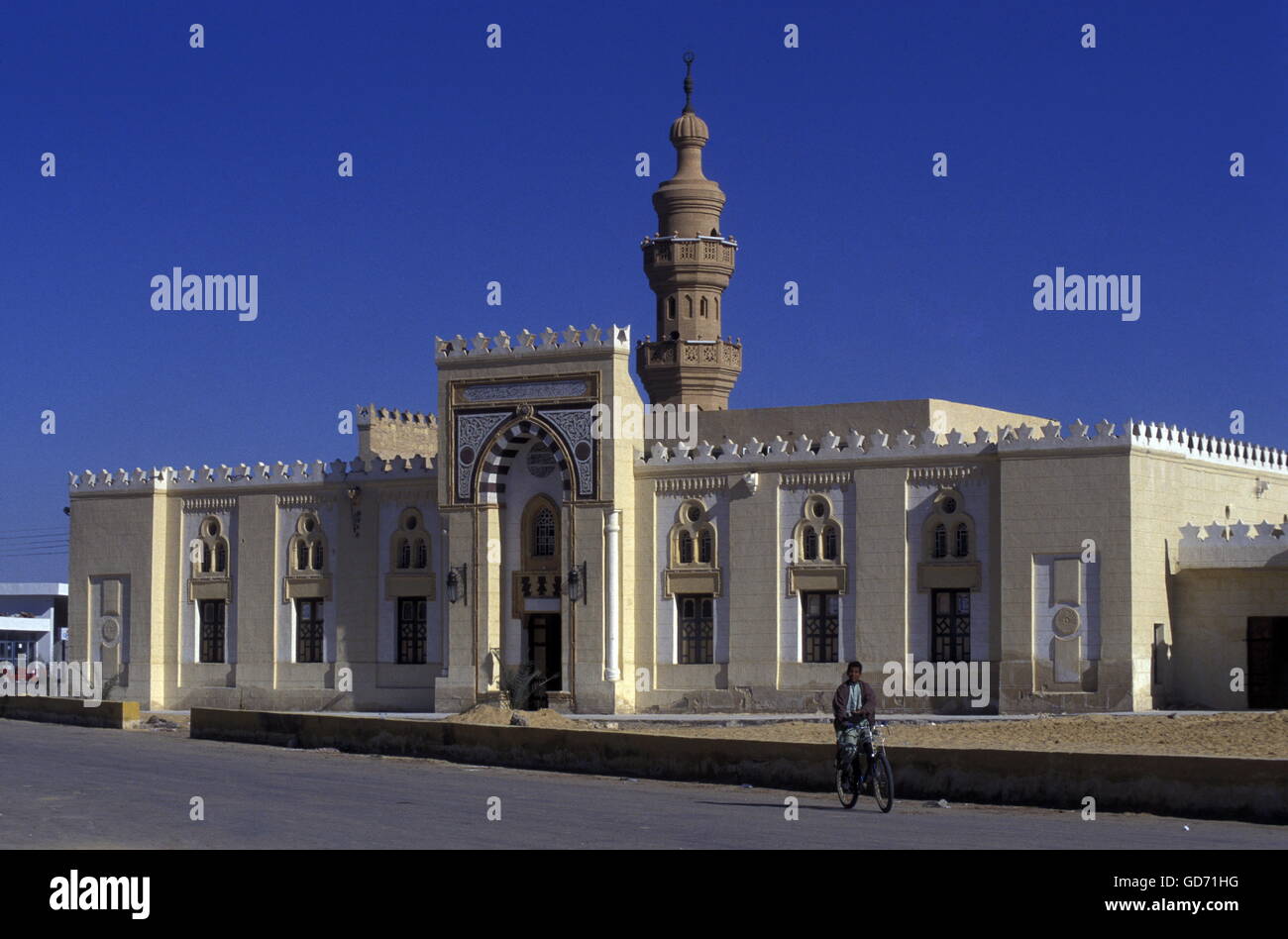die Stadt und die Oase Farafra in der lybischen oder westlichen Wüste von Ägypten in Nordafrika Stockfoto