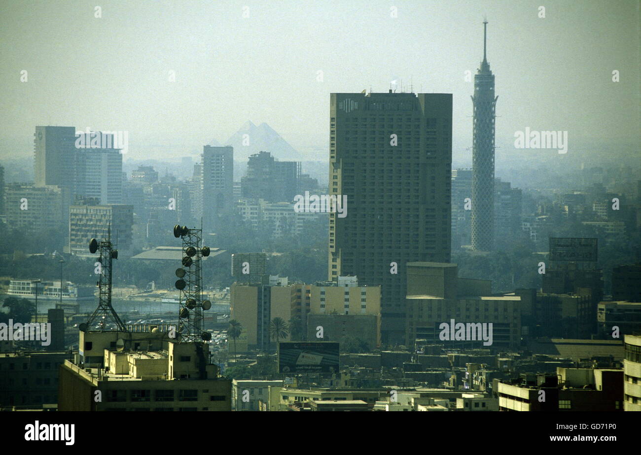 die Stadt von Kairo die Hauptstadt von Ägypten in Nordafrika Stockfoto