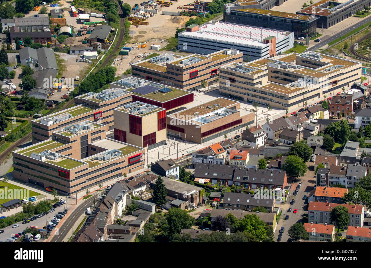 Mülheim Hochschule Ruhr West Luftaufnahme, Campus der Hochschule Ruhr West, Mülheim an der Ruhr