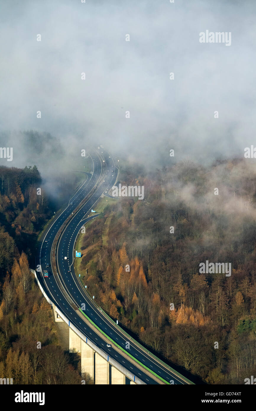 Nebel Auf Der Autobahn