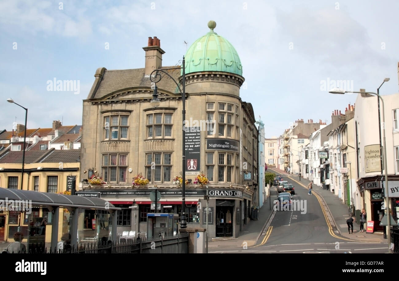 Stadt von Brighton Menschen und Straßen Stockfoto