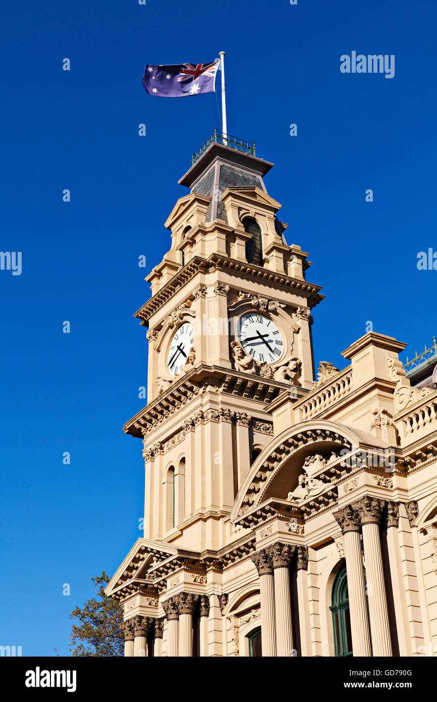 Bendigo Rathaus in Bendigo Victoria Australien. Stockfoto