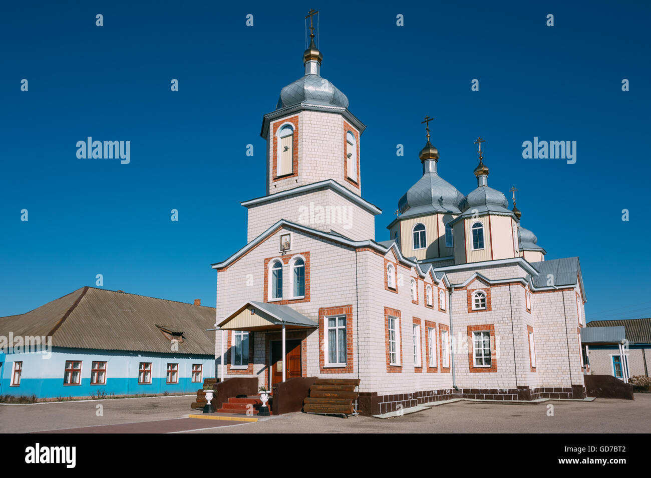 St. Nikolaus Kirche in Dobrush, Weißrussland. Stockfoto