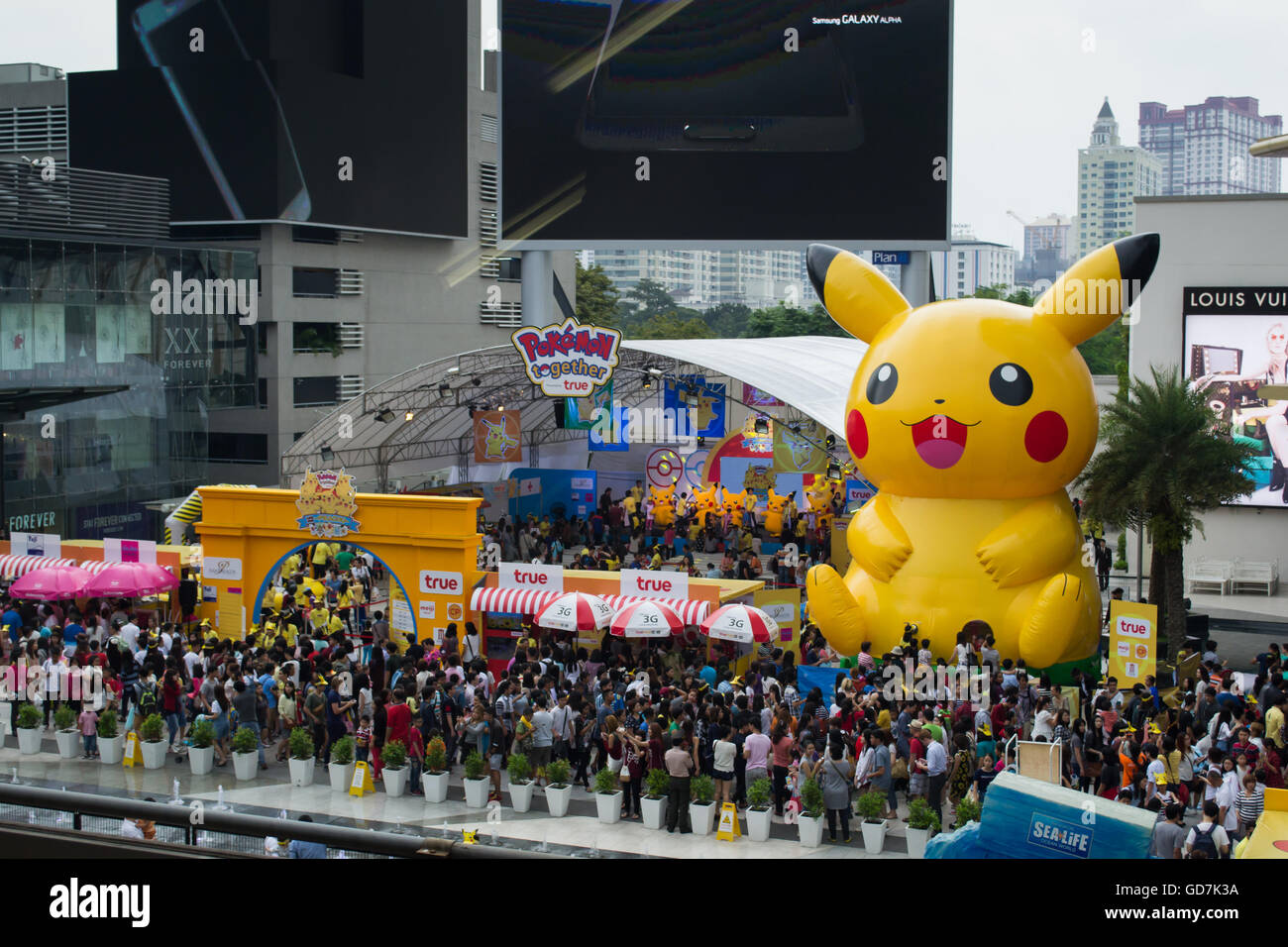 Bangkok, Thailand - 10. Januar 2015: Pokemon Festival war Kindertag in Thailand organisiert. Stockfoto