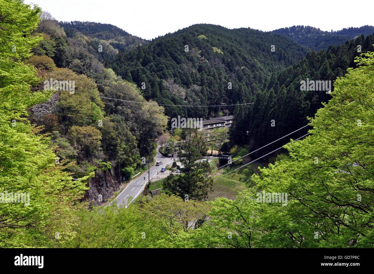 Trekking am Mount Yoshino, Nara Präfektur, Japan Stockfoto