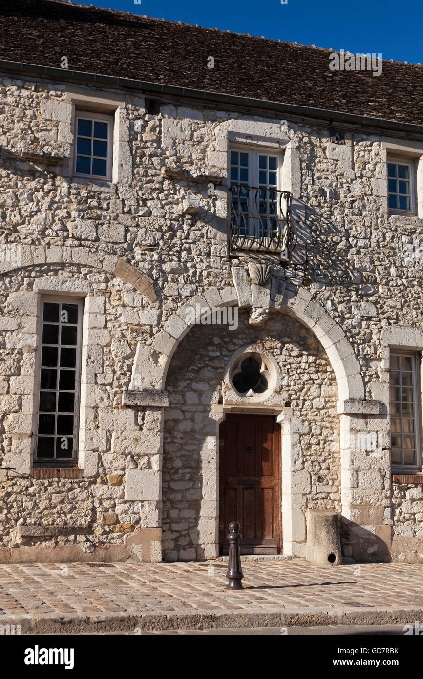 Architektur von Provins, Seine-et-Marne, Ile de France, Frankreich Stockfoto