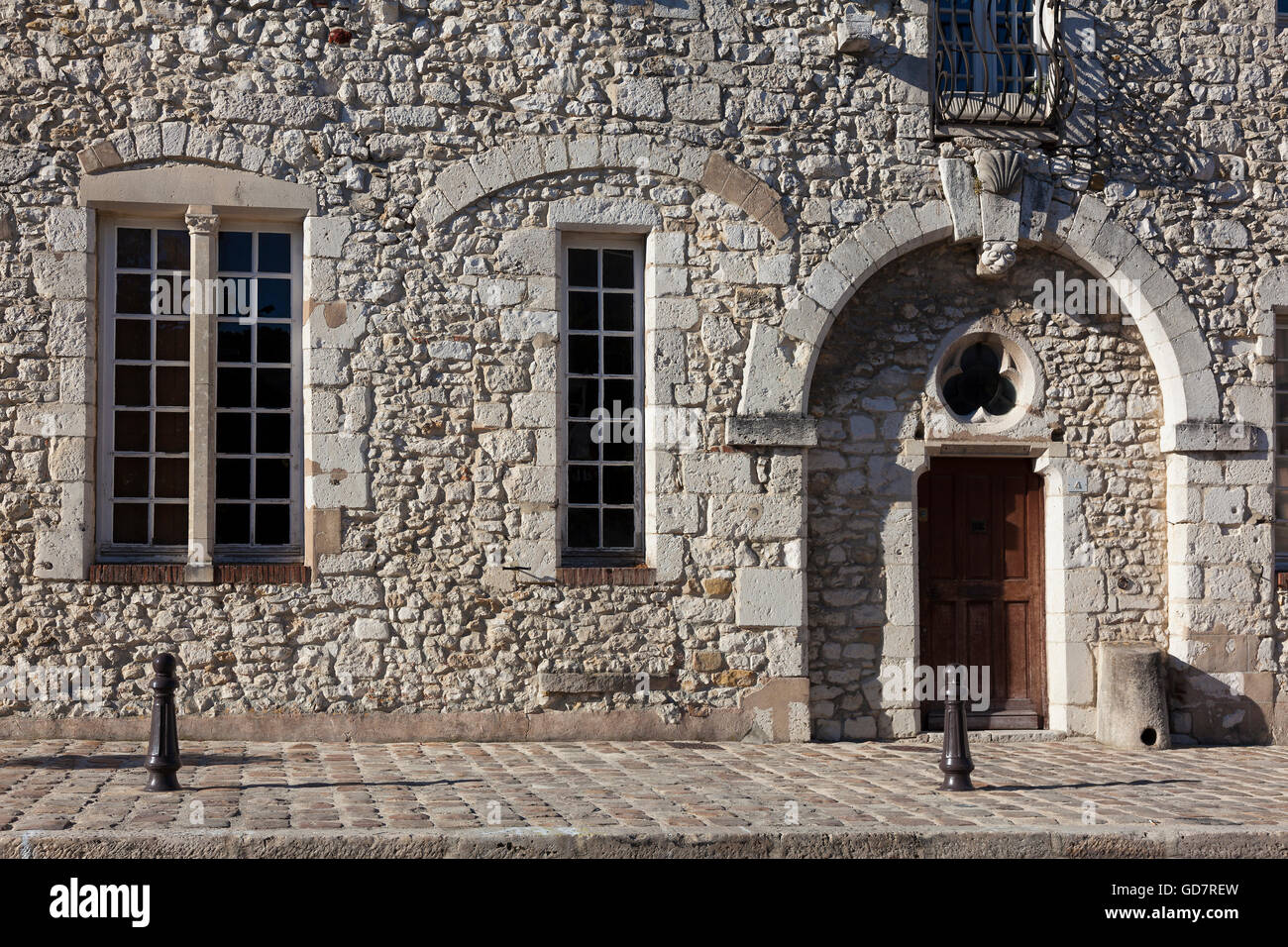 Architektur von Provins, Seine-et-Marne, Ile de France, Frankreich Stockfoto