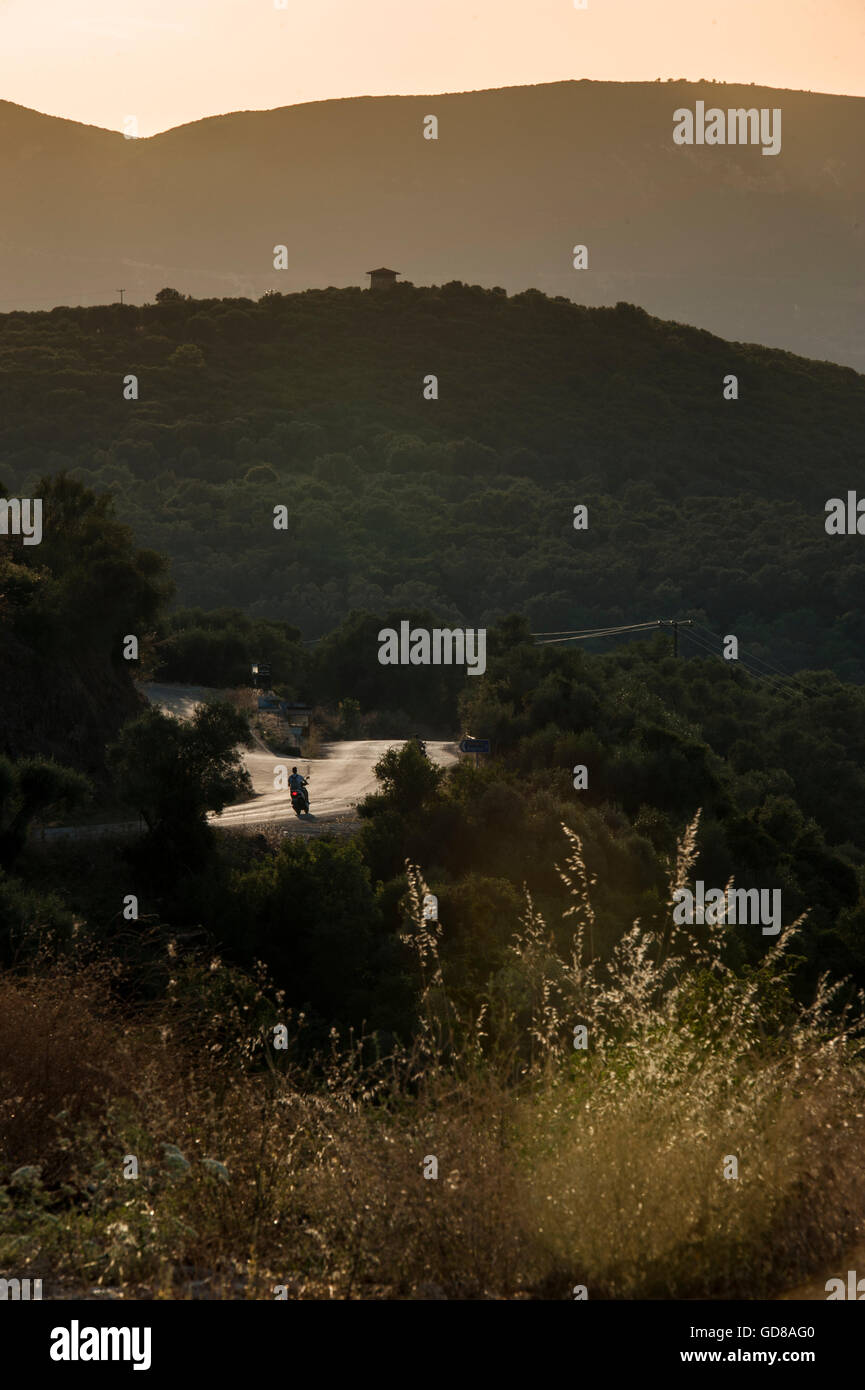 Perfekte Motorrad Bedingungen für einen biker Stockfoto