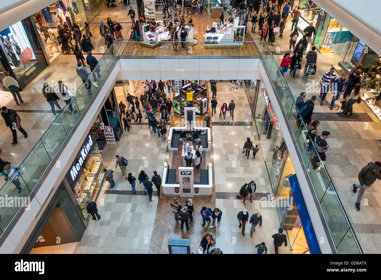 Westfield Shopping Centre Stratford London UK Stockfoto