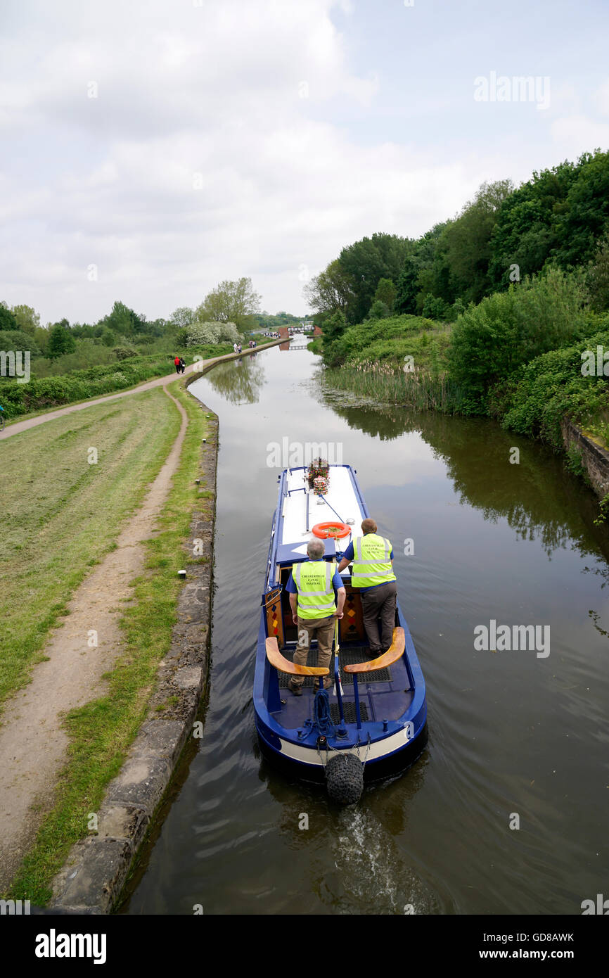 Kanal-Festival in der Nähe von Chesterfield Derbyshire England Stockfoto