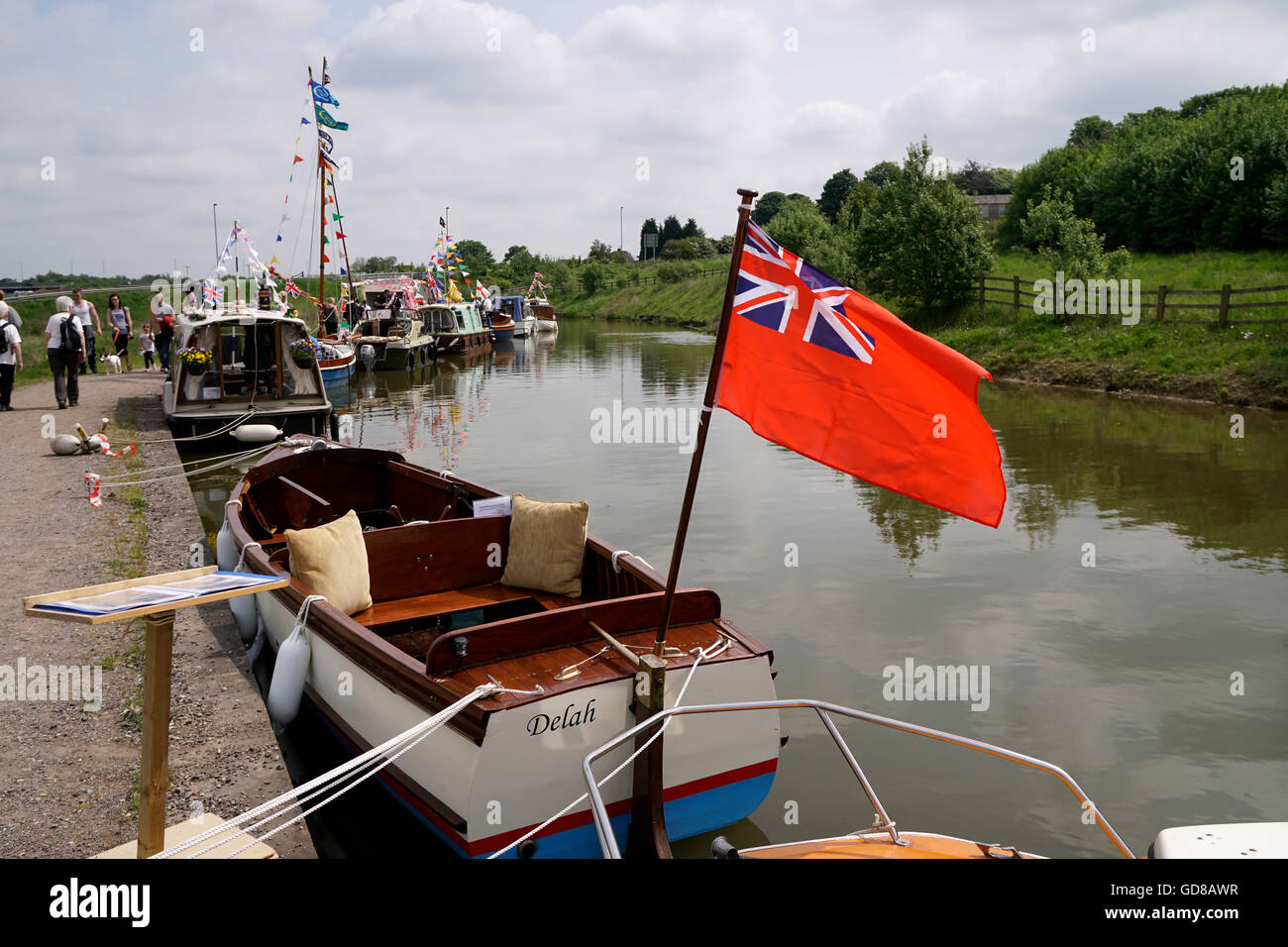 Kanal-Festival in der Nähe von Chesterfield Derbyshire England Stockfoto