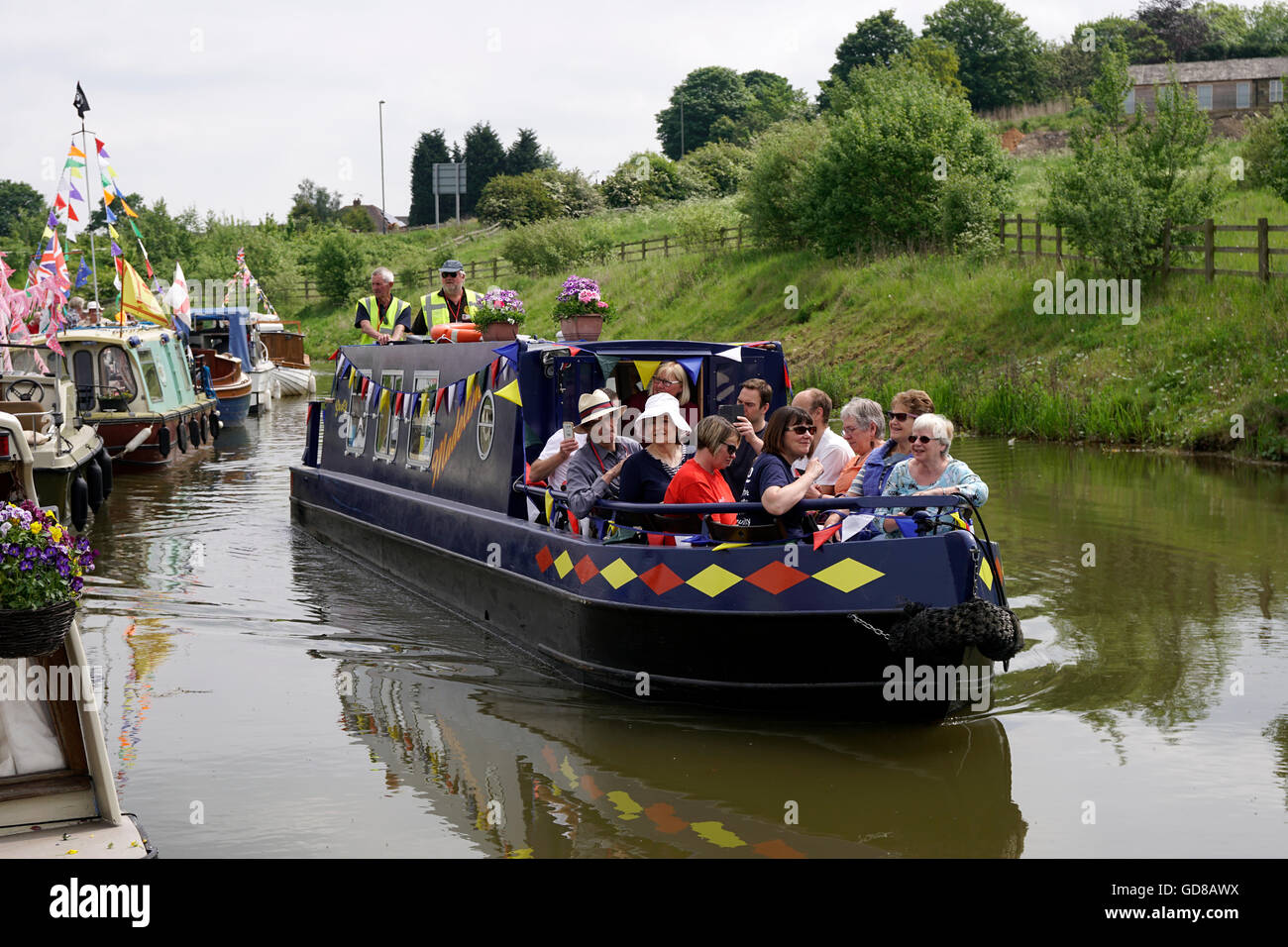 Kanal-Festival in der Nähe von Chesterfield Derbyshire England Stockfoto