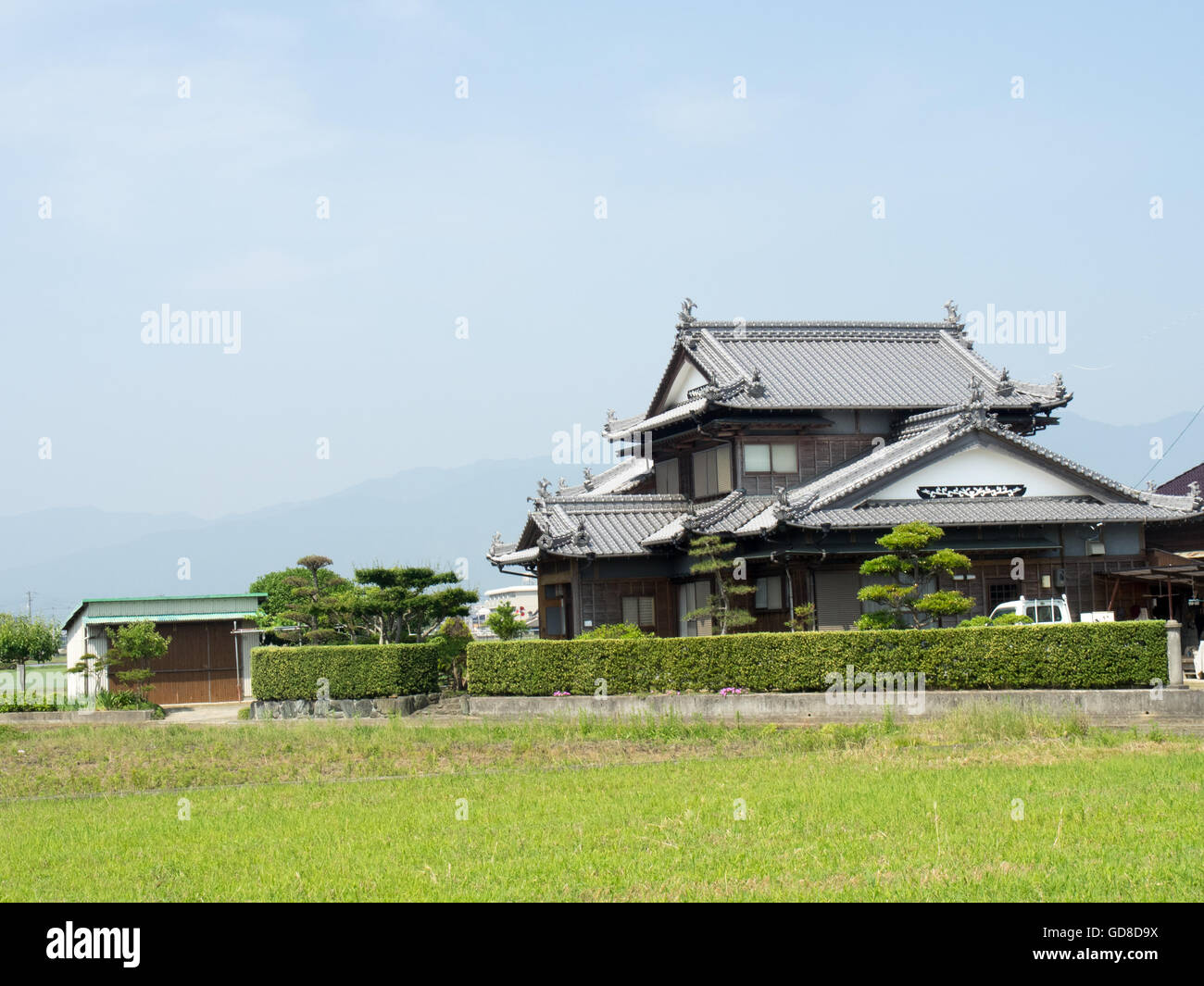 Ein traditionelles japanisches Haus. Stockfoto