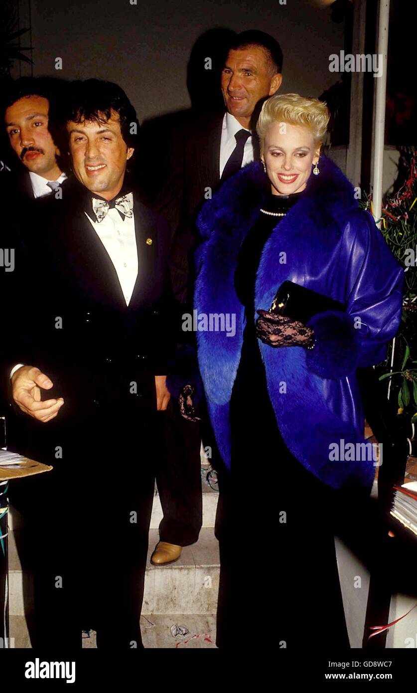 Sylvester Stallone und Brigitte Nielsen. 3. Mai 2011. 1987 © Roger Karnbad/ZUMA Draht/Alamy Live-Nachrichten Stockfoto