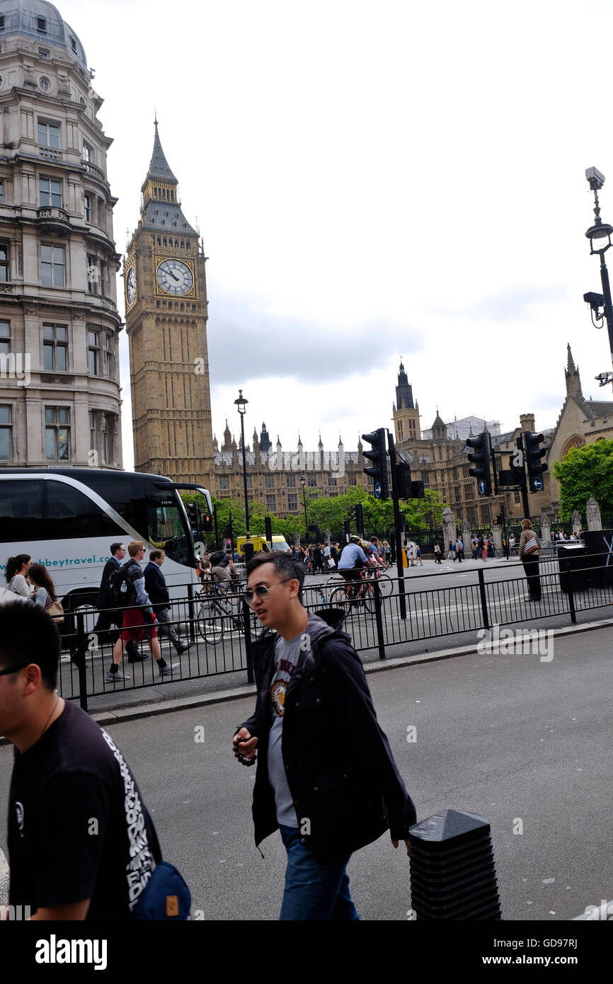 Westminster Abby und der Turm von Big Ben Stockfoto