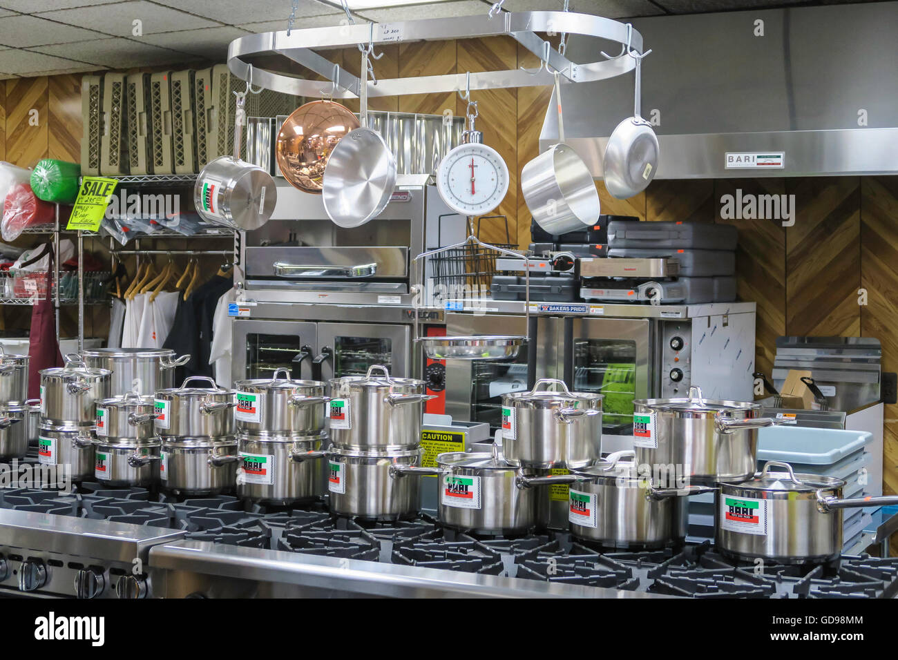 Bari-Restaurant & Pizzeria Equipment Corporation, New York, USA Stockfoto